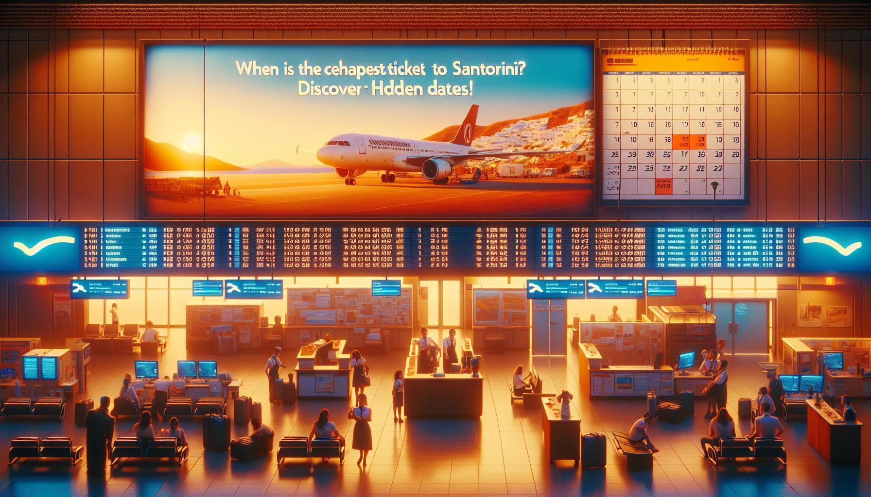 Kdy je nejlevnější letenka na Santorini? Objevte skryté termíny!