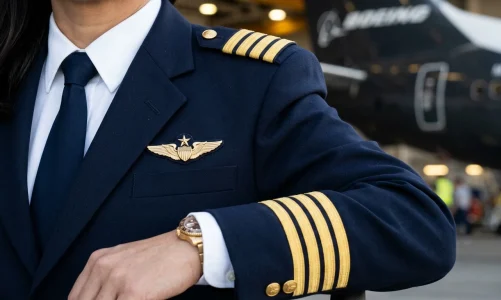 Hodnosti dopravních pilotů? Struktura hodností ve velkých aeroliniích